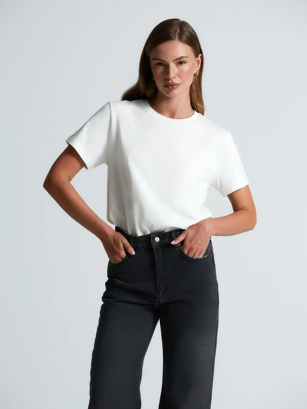 Футболка T-bolka 160 Original, белая (теплый оттенок), размер XXS заказать онлайн с вашим дизайном на заказ в Москве и области