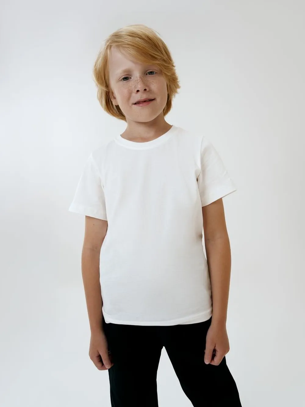 Футболка детская T-Bolka Kids, белая (теплый оттенок), 12 лет заказать онлайн с вашим дизайном на заказ в Москве и области