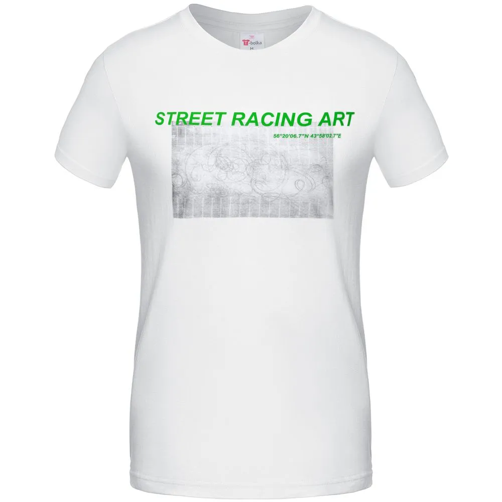 Футболка Street Racing Art, белая, размер XXL заказать онлайн с вашим дизайном на заказ в Москве и области