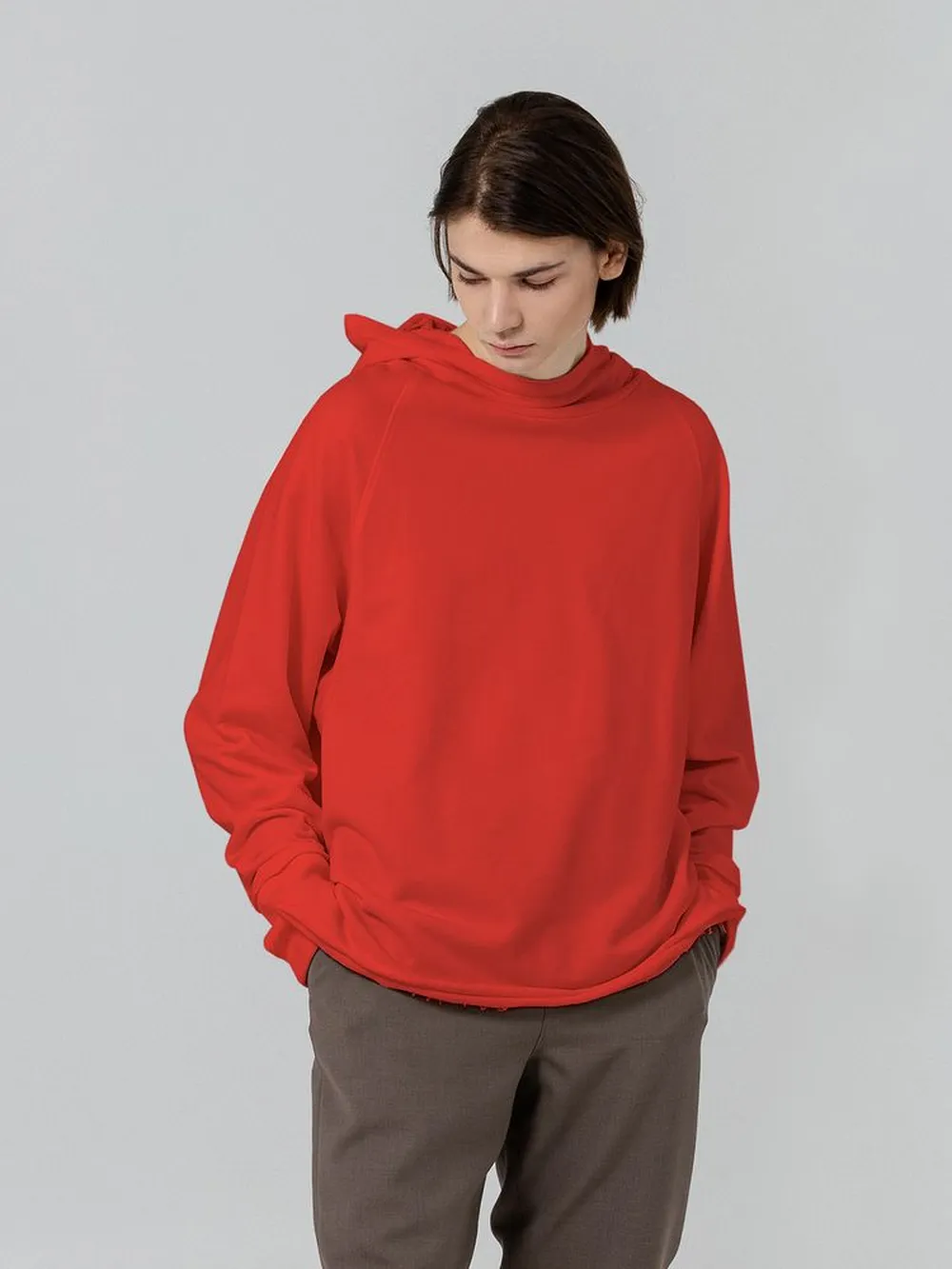 Худи Vozduh, красное, размер M заказать онлайн с вашим дизайном на заказ в Москве и области