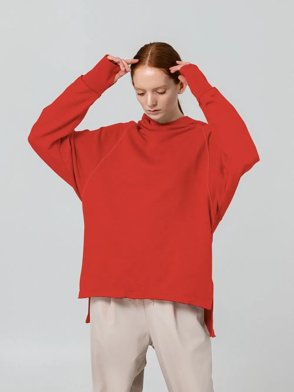 Худи Vozduh, красное, размер M заказать онлайн с вашим дизайном на заказ в Москве и области