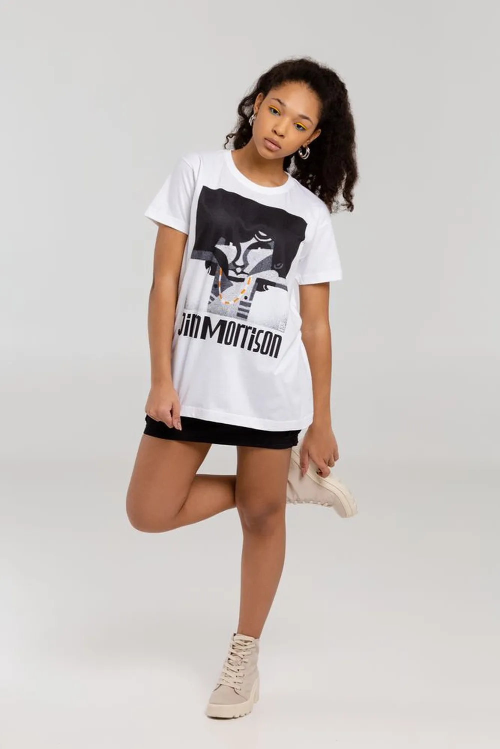 Футболка «Меламед. Jim Morrison», белая, размер XL заказать онлайн с вашим дизайном на заказ в Москве и области