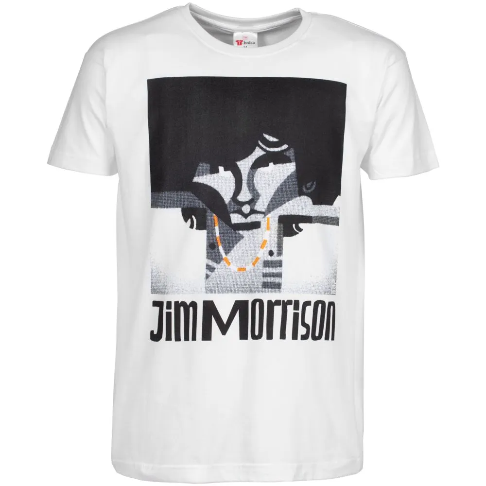 Футболка «Меламед. Jim Morrison», белая, размер XXL заказать онлайн с вашим дизайном на заказ в Москве и области