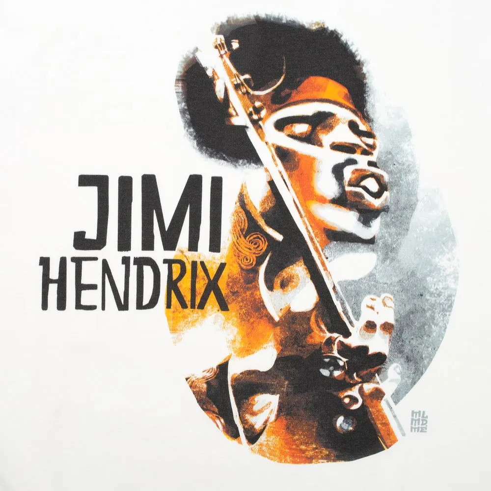 Футболка «Меламед. Jimi Hendrix», белая заказать онлайн с вашим дизайном на заказ в Москве и области