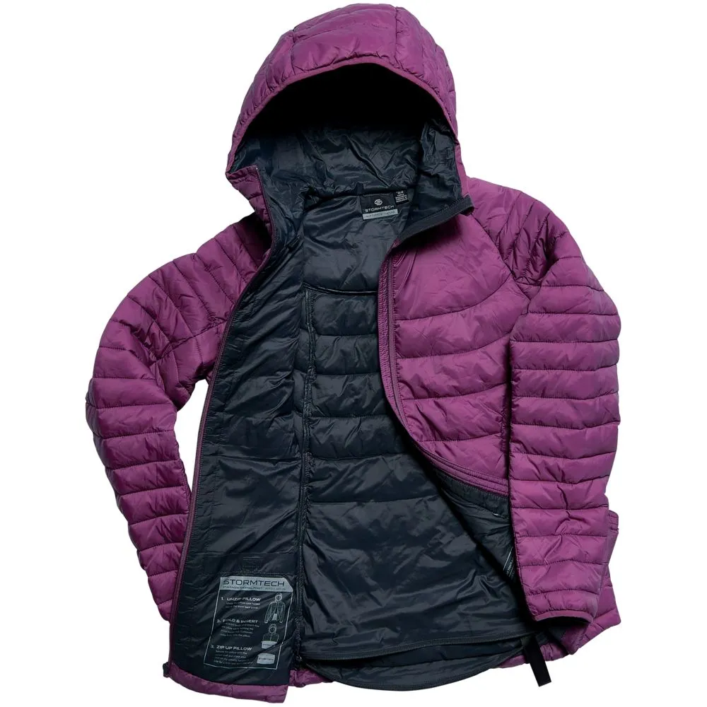 Куртка компактная женская Stavanger темно-синяя с серым, размер L заказать онлайн с вашим дизайном на заказ в Москве и области