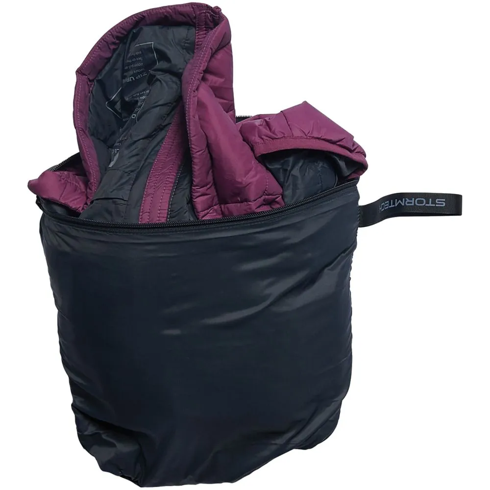 Куртка компактная женская Stavanger темно-синяя с серым, размер L заказать онлайн с вашим дизайном на заказ в Москве и области