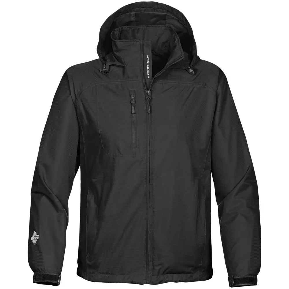 Ветровка мужская Stratus черная, размер S заказать онлайн с вашим дизайном на заказ в Москве и области