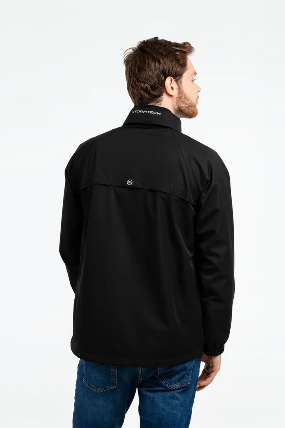 Ветровка мужская Stratus черная, размер XL заказать онлайн с вашим дизайном на заказ в Москве и области