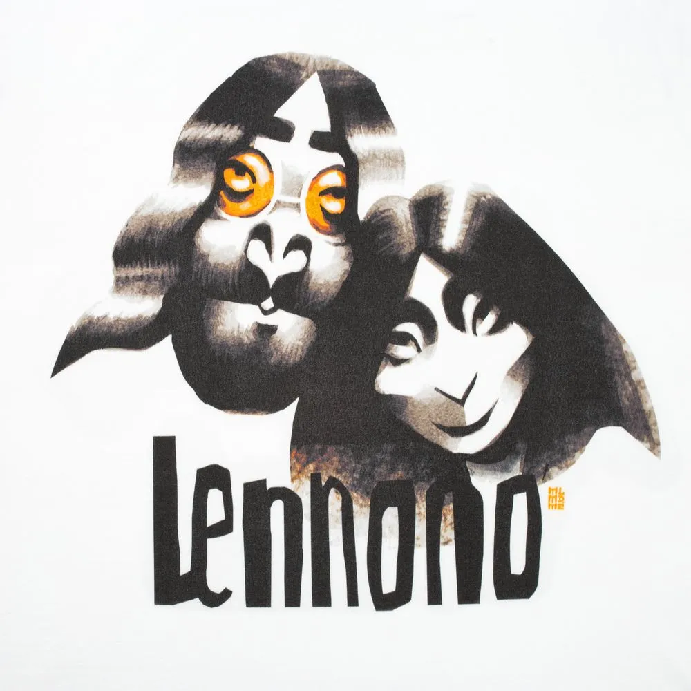 Футболка «Меламед. John Lennon, Yoko Ono», белая заказать онлайн с вашим дизайном на заказ в Москве и области
