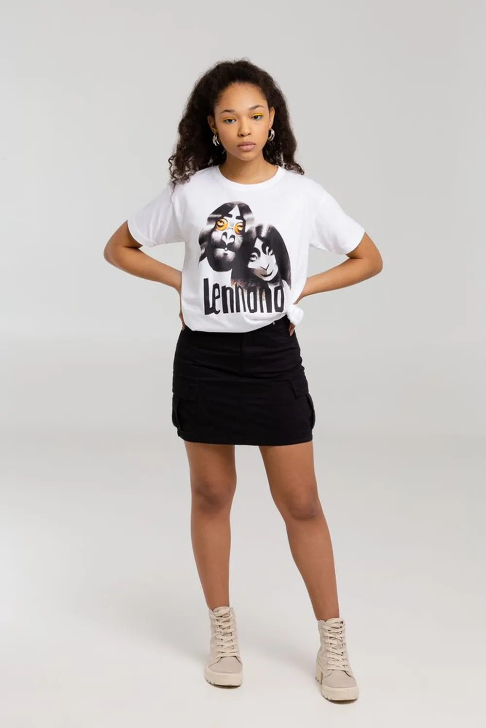 Футболка «Меламед. John Lennon, Yoko Ono», белая, размер L заказать онлайн с вашим дизайном на заказ в Москве и области