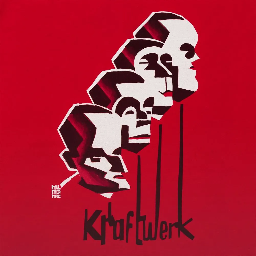 Футболка «Меламед. Kraftwerk», красная, размер S заказать онлайн с вашим дизайном на заказ в Москве и области
