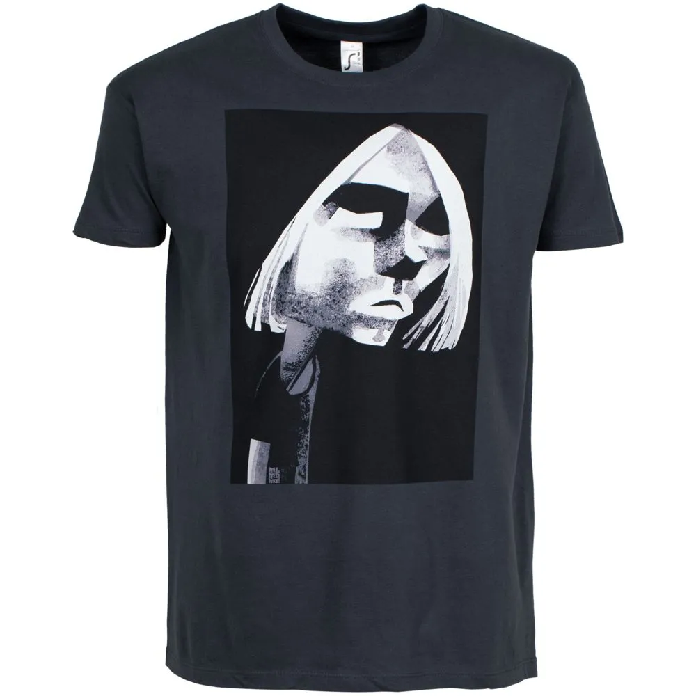 Футболка «Меламед. Kurt Cobain», темно-серая заказать онлайн с вашим дизайном на заказ в Москве и области