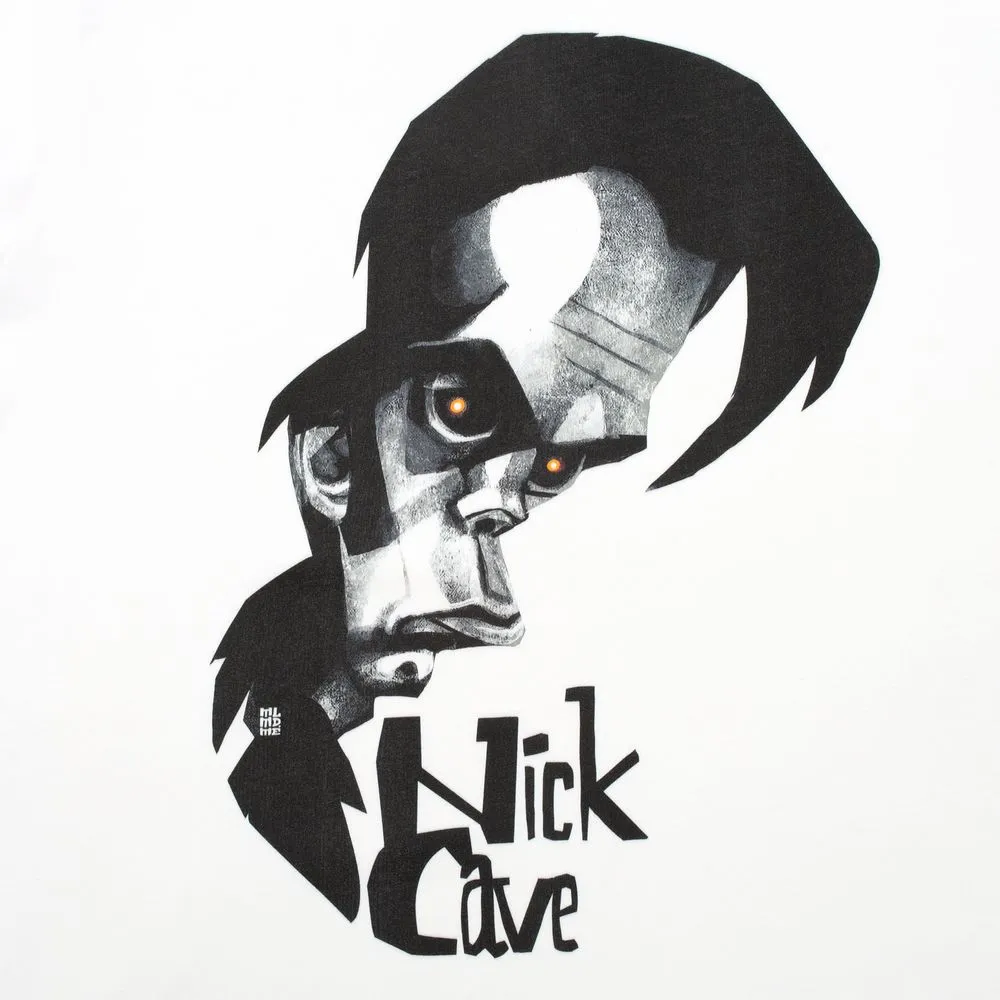 Футболка «Меламед. Nick Cave», белая, размер M заказать онлайн с вашим дизайном на заказ в Москве и области