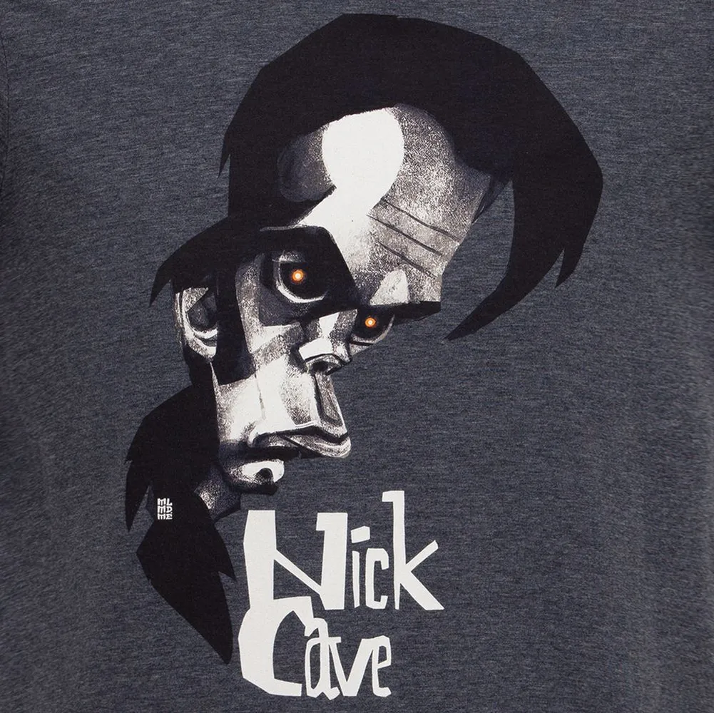 Футболка «Меламед. Nick Cave», темно-синий меланж, размер L заказать онлайн с вашим дизайном на заказ в Москве и области