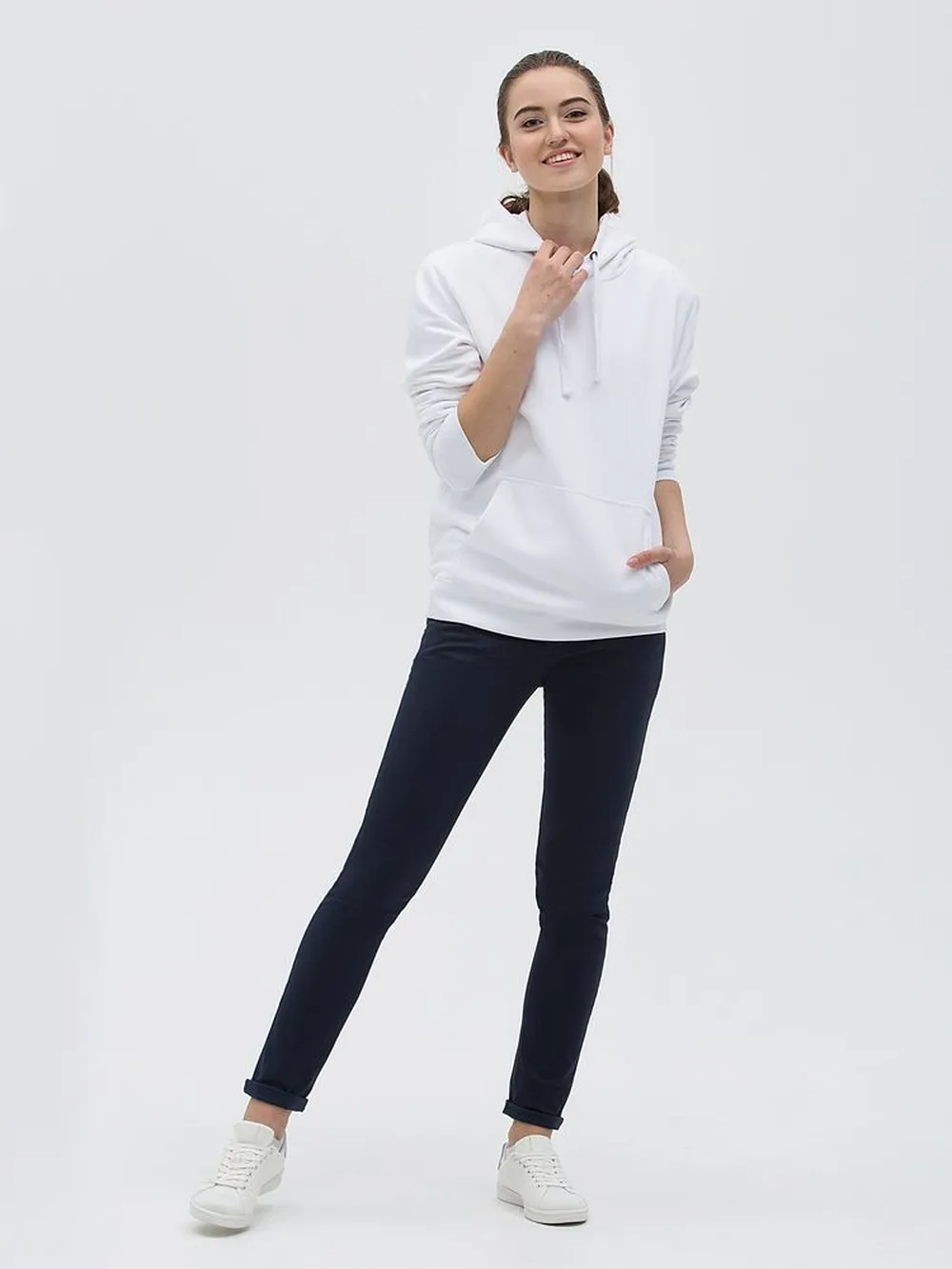 Толстовка унисекс Spencer, черный меланж, размер L заказать онлайн с вашим дизайном на заказ в Москве и области