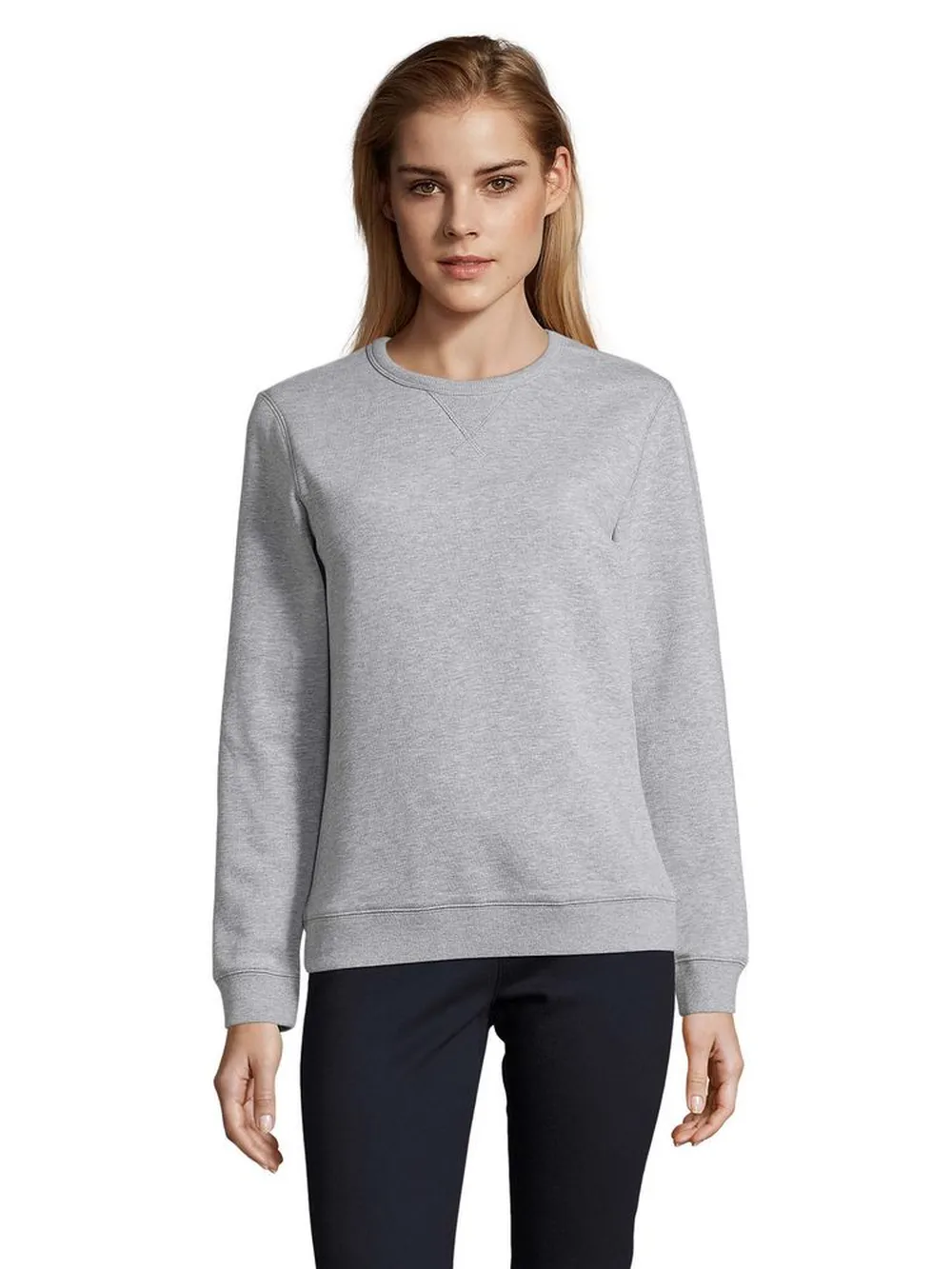 Толстовка женская Sully Women, серый меланж, размер XL заказать онлайн с вашим дизайном на заказ в Москве и области