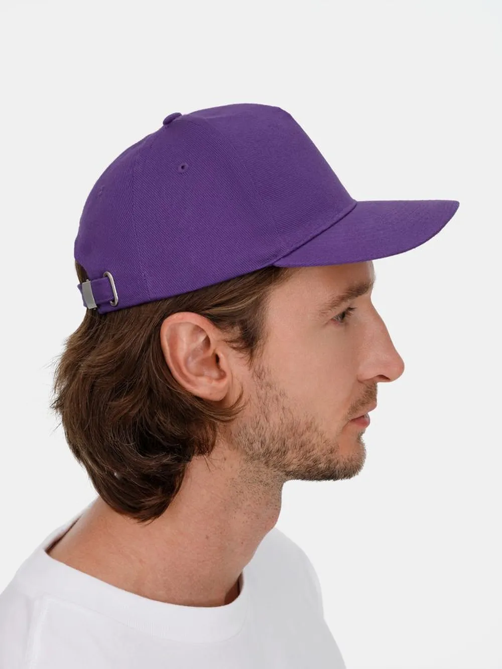 Бейсболка Long Beach, темно-фиолетовая заказать онлайн с вашим дизайном на заказ в Москве и области