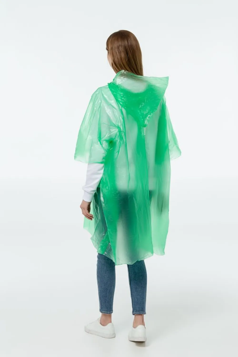 Дождевик-пончо RainProof, зеленый заказать онлайн с вашим дизайном на заказ в Москве и области
