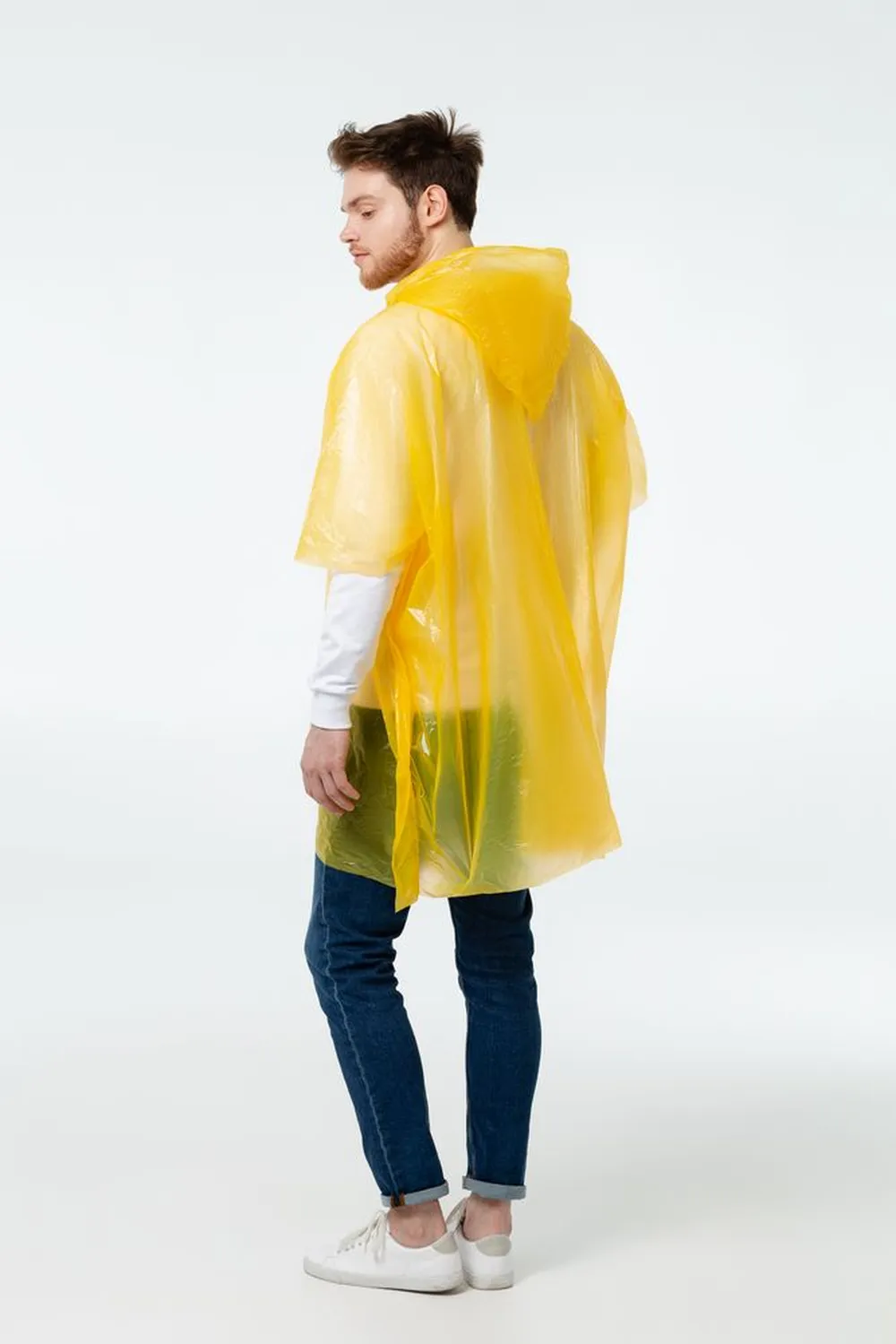 Дождевик-пончо RainProof, желтый заказать онлайн с вашим дизайном на заказ в Москве и области