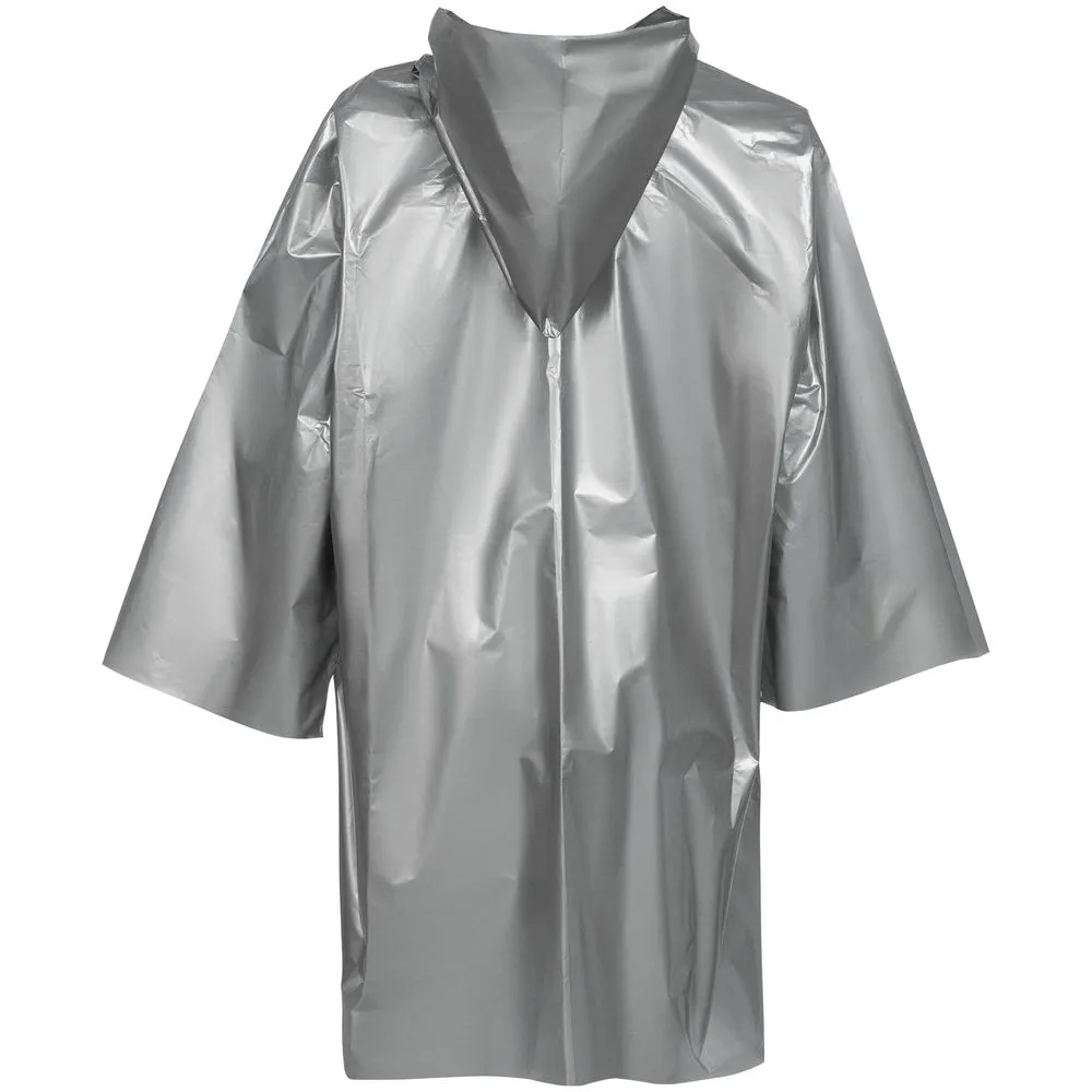Дождевик-плащ CloudTime, серебристый заказать онлайн с вашим дизайном на заказ в Москве и области