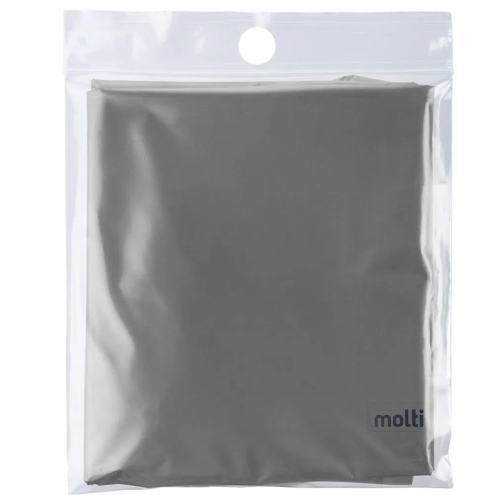 Дождевик-плащ CloudTime, серебристый заказать онлайн с вашим дизайном на заказ в Москве и области