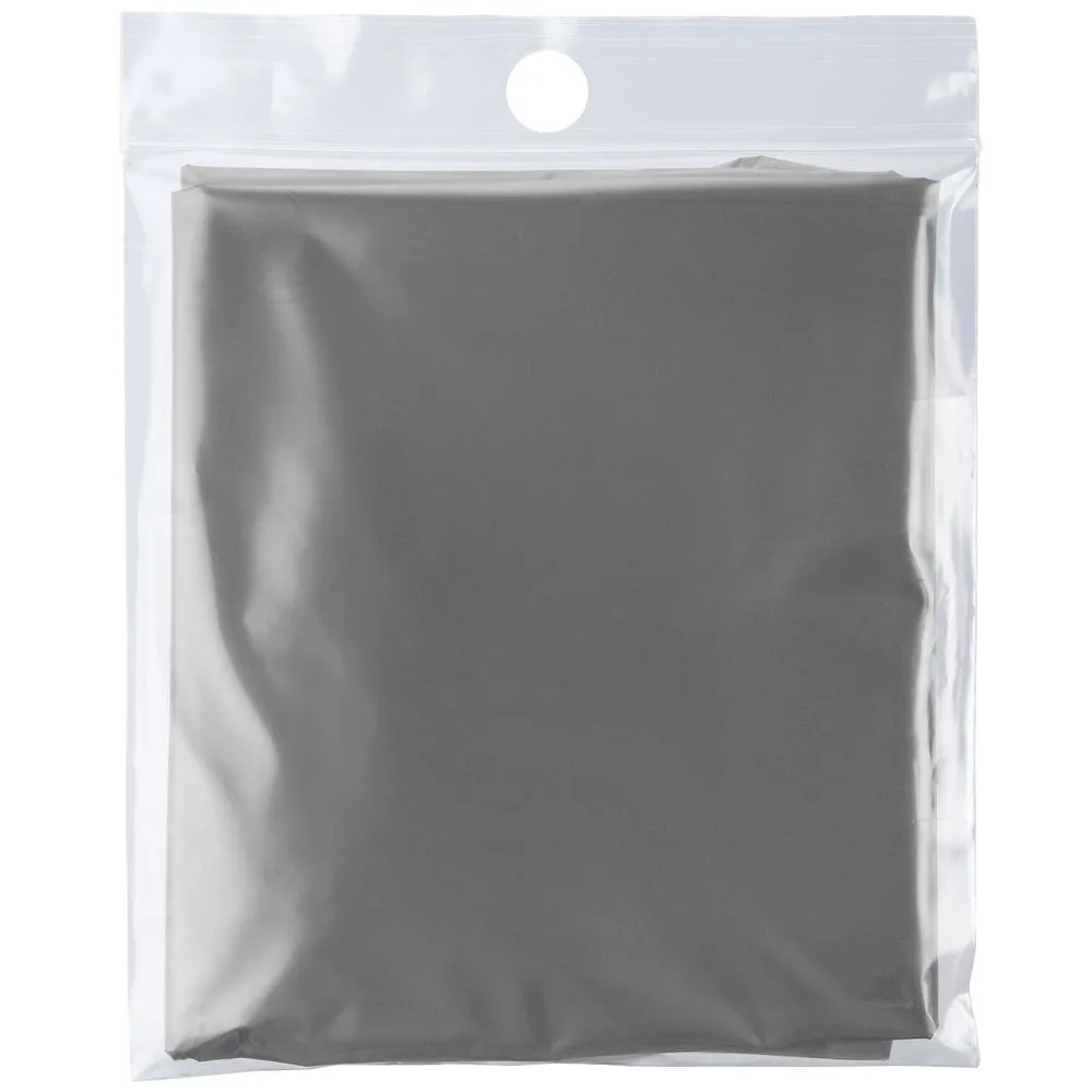 Дождевик-плащ CloudTime, серебристый заказать онлайн с вашим дизайном на заказ в Москве и области