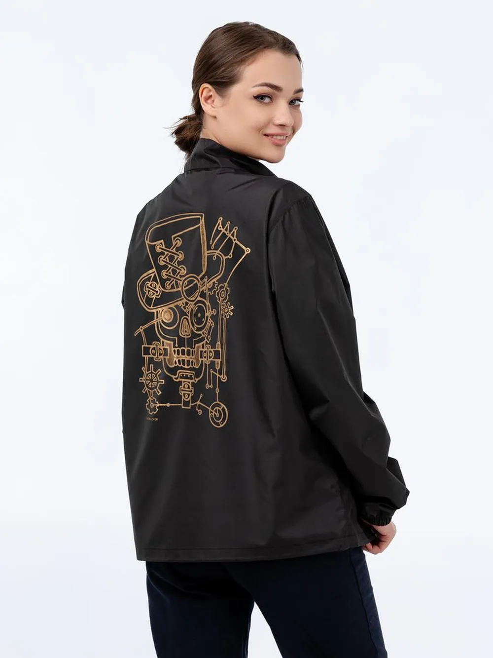 Ветровка John Steampunk, черная, размер XL заказать онлайн с вашим дизайном на заказ в Москве и области