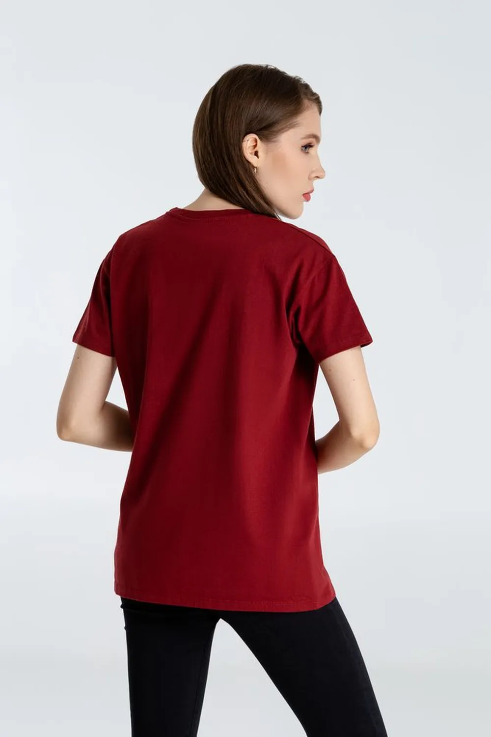 Футболка A God is High, гранатово-красная, размер XXL заказать онлайн с вашим дизайном на заказ в Москве и области