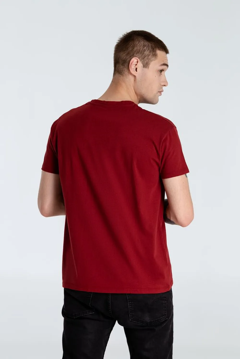 Футболка A God is High, гранатово-красная, размер XXL заказать онлайн с вашим дизайном на заказ в Москве и области