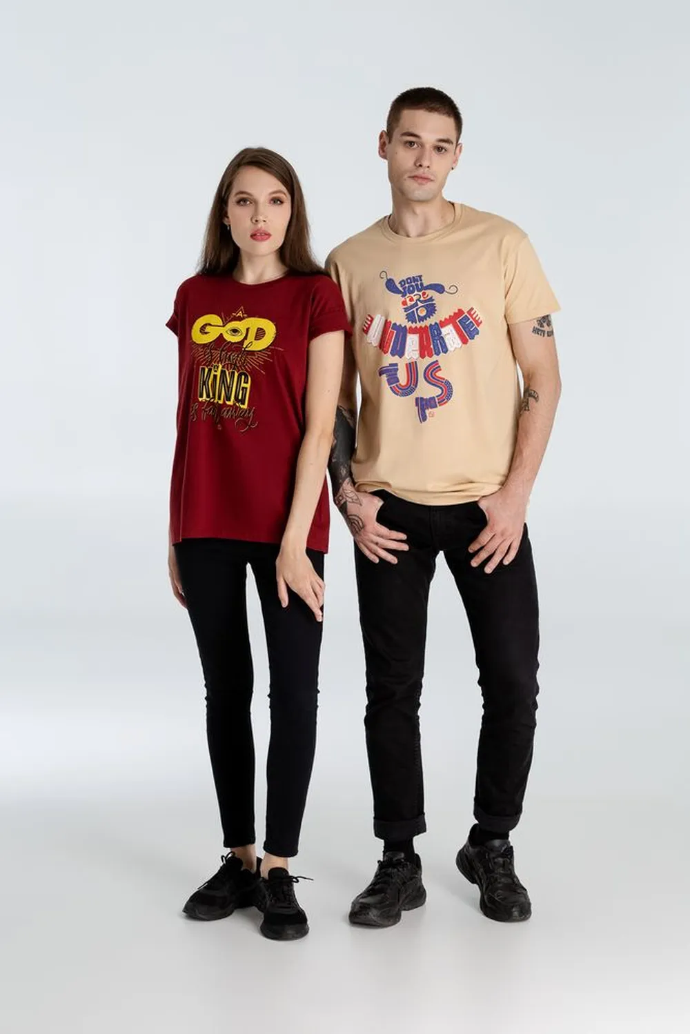 Футболка A God is High, гранатово-красная, размер XXL заказать онлайн с вашим дизайном на заказ в Москве и области