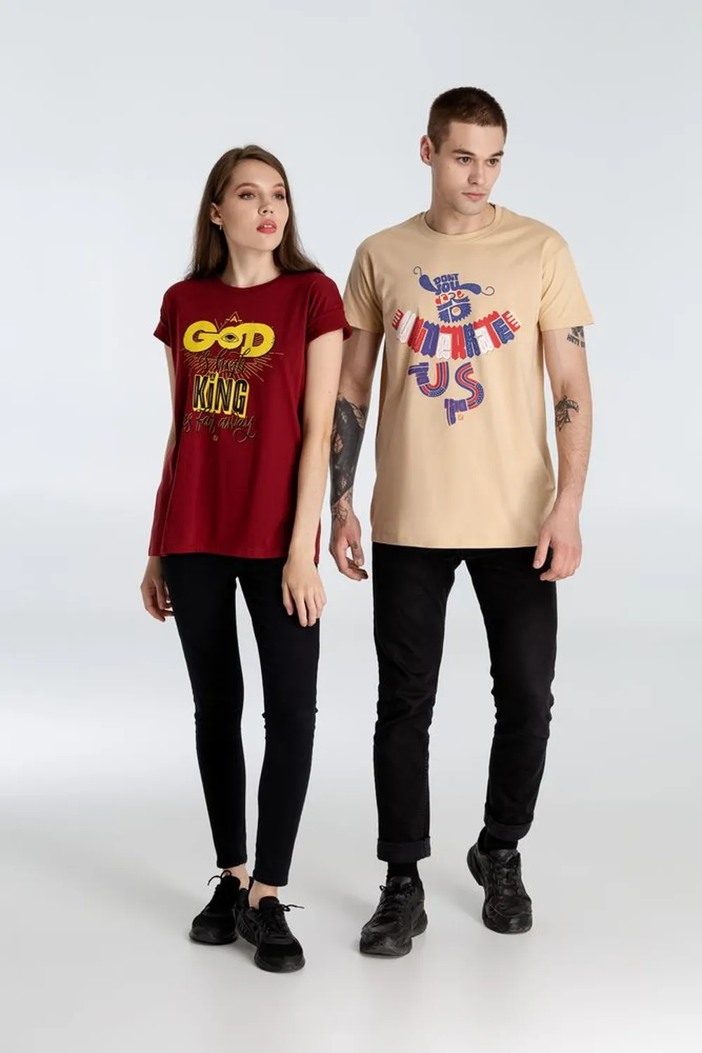 Футболка A God is High, гранатово-красная, размер XXL заказать онлайн с вашим дизайном на заказ в Москве и области