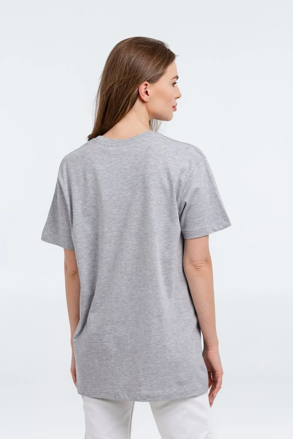 Футболка «Жар-птица», серый меланж, размер S заказать онлайн с вашим дизайном на заказ в Москве и области