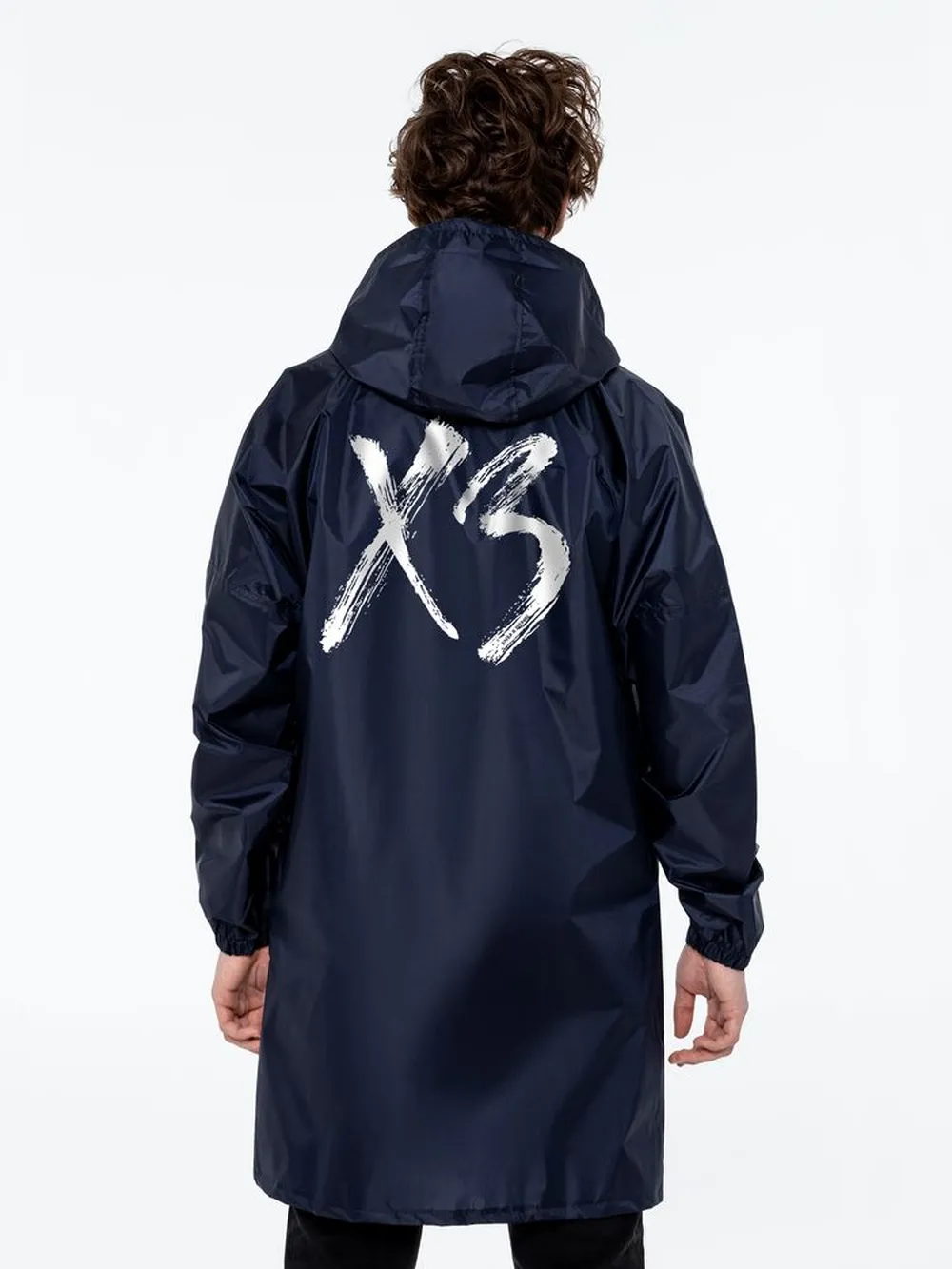 Дождевик «ХЗ», темно-синий заказать онлайн с вашим дизайном на заказ в Москве и области