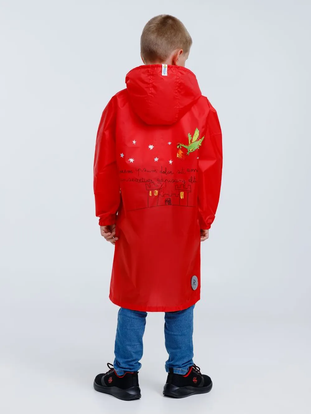 Дождевик детский Rainman Kids красный, 10-12 лет заказать онлайн с вашим дизайном на заказ в Москве и области