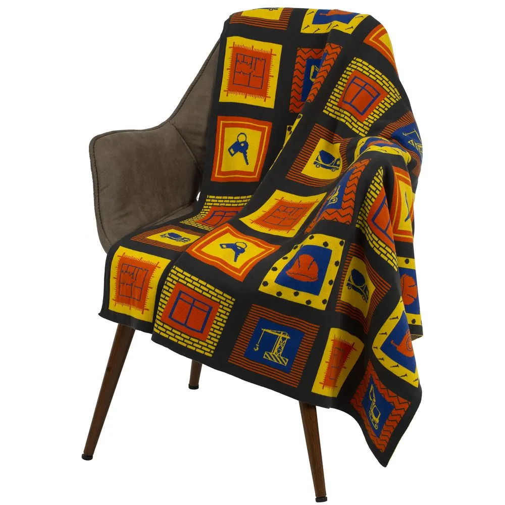 Плед Industry, строительство заказать онлайн с вашим дизайном на заказ в Москве и области