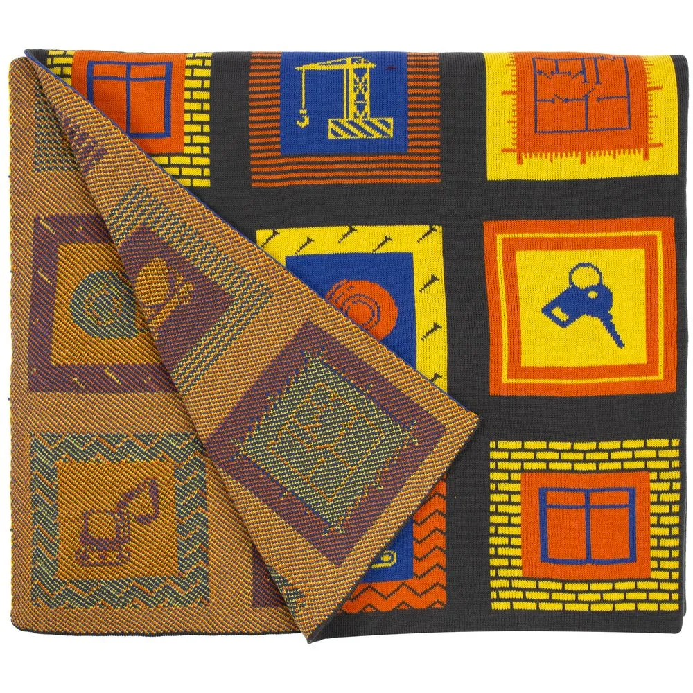 Плед Industry, строительство заказать онлайн с вашим дизайном на заказ в Москве и области