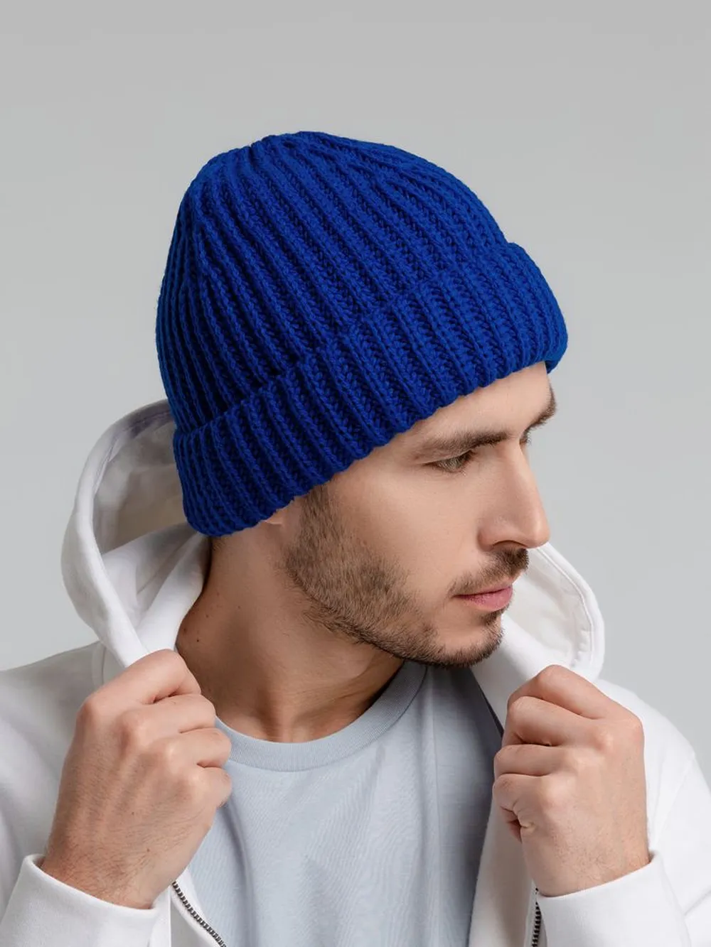 Шапка Nordkapp, синяя заказать онлайн с вашим дизайном на заказ в Москве и области