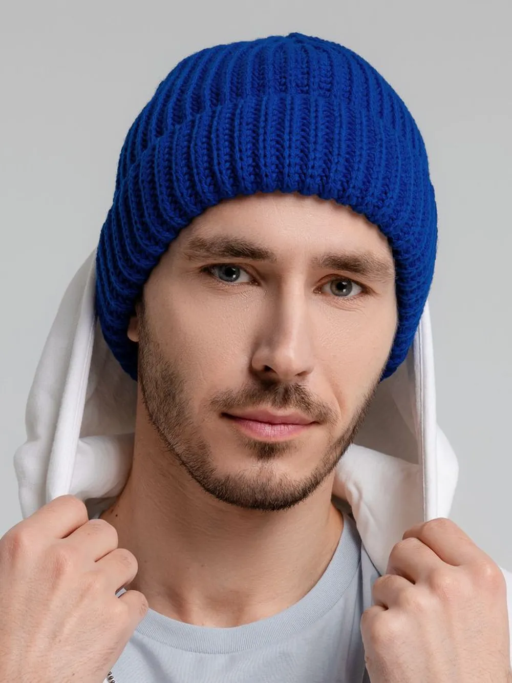 Шапка Nordkapp, синяя заказать онлайн с вашим дизайном на заказ в Москве и области