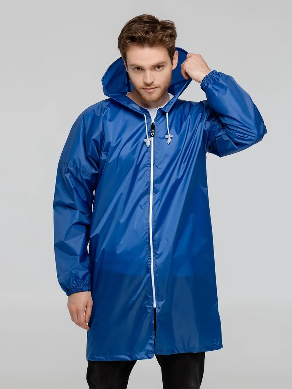 Дождевик Braining Man, ярко-синий, размер S заказать онлайн с вашим дизайном на заказ в Москве и области