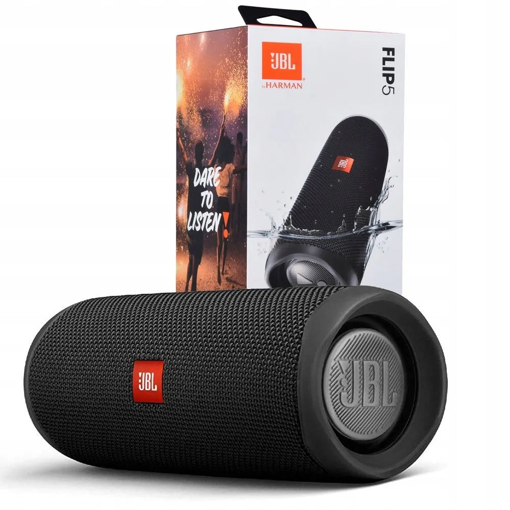 Беспроводная колонка JBL Flip 5, черная заказать онлайн с вашим дизайном на заказ в Москве и области