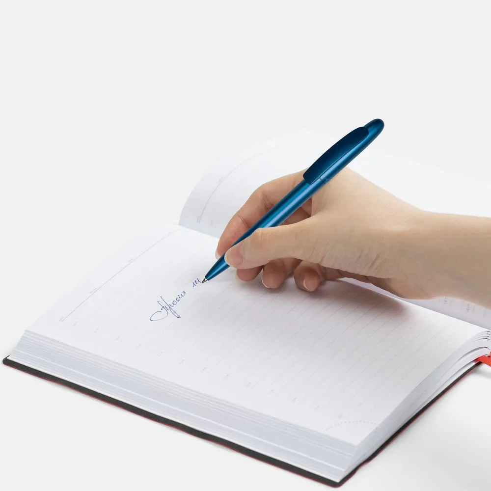 Ручка шариковая Moor Silver, синий металлик заказать онлайн с вашим дизайном на заказ в Москве и области