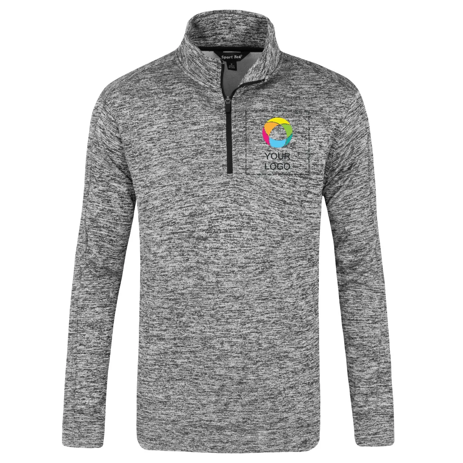 Полукомбинезон с молнией 1/4 из флиса Electric Heather заказать онлайн с вашим дизайном на заказ в Москве и области