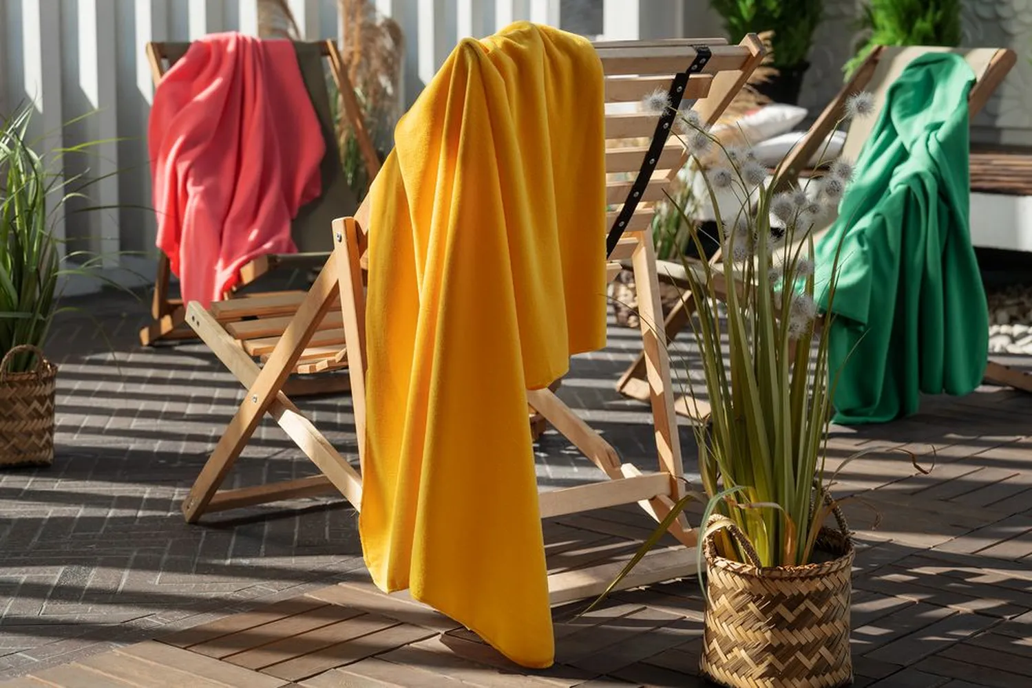 Флисовый плед Warm&Peace, желтый заказать онлайн с вашим дизайном на заказ в Москве и области