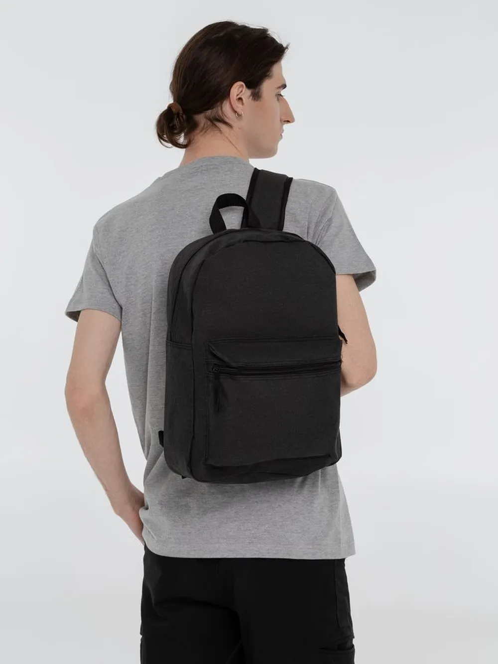 Рюкзак Melango, черный заказать онлайн с вашим дизайном на заказ в Москве и области