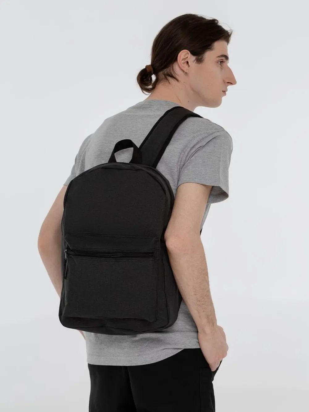 Рюкзак Melango, черный заказать онлайн с вашим дизайном на заказ в Москве и области