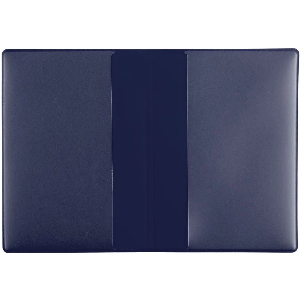 Обложка для паспорта Dorset, синяя заказать онлайн с вашим дизайном на заказ в Москве и области