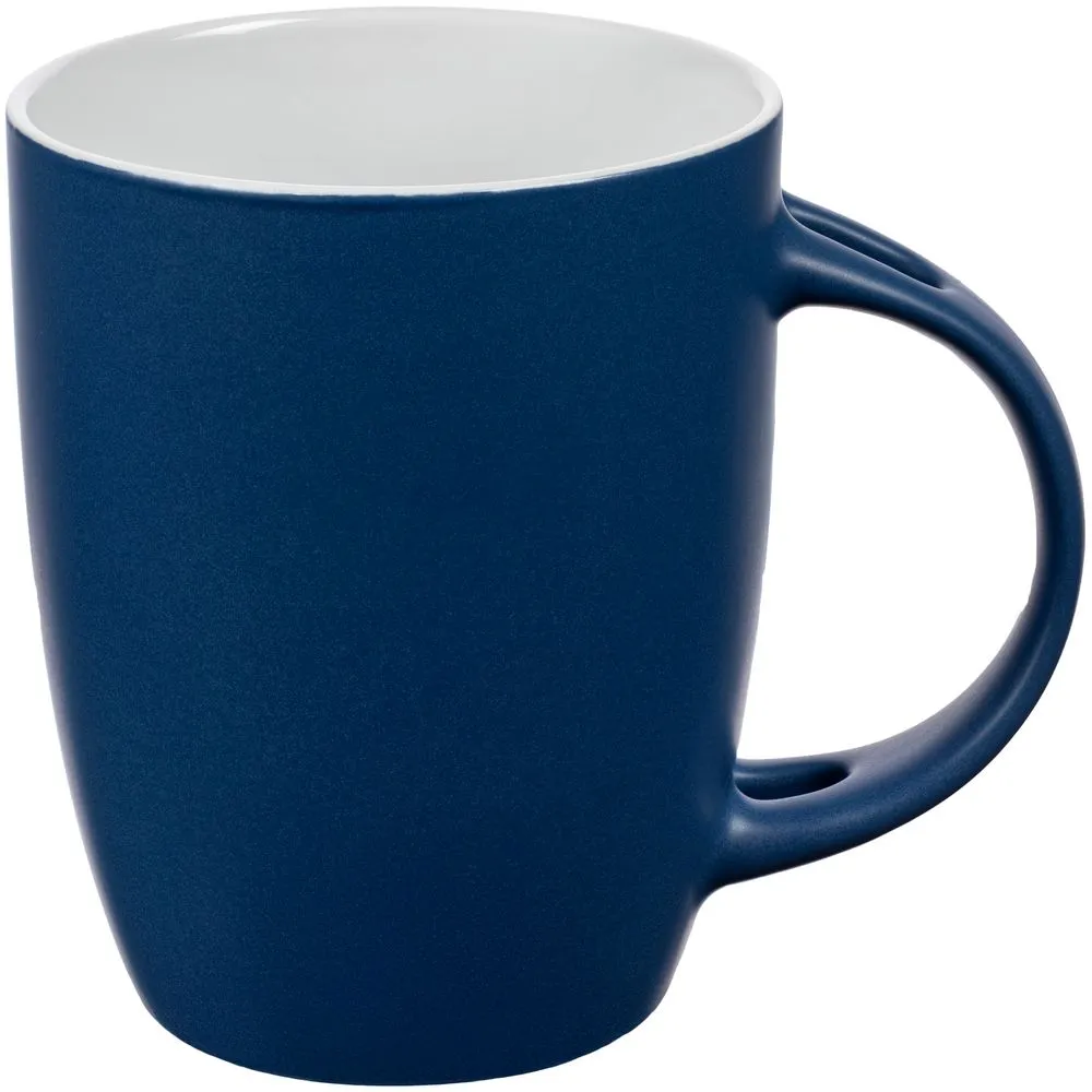 Кружка с ложкой Cheer Up, ver.2, синяя заказать онлайн с вашим дизайном на заказ в Москве и области