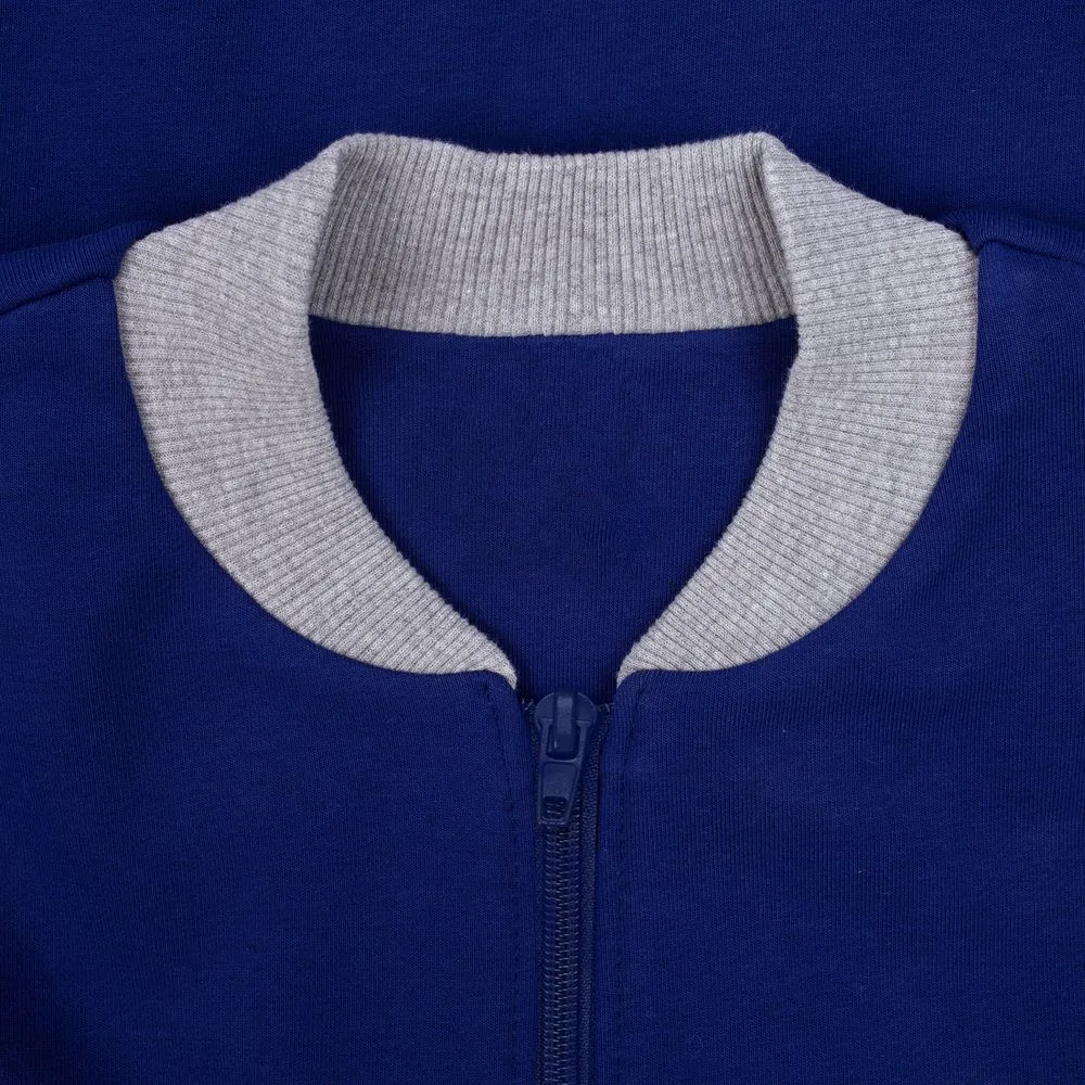 Бомбер College ярко-синий, размер XL заказать онлайн с вашим дизайном на заказ в Москве и области