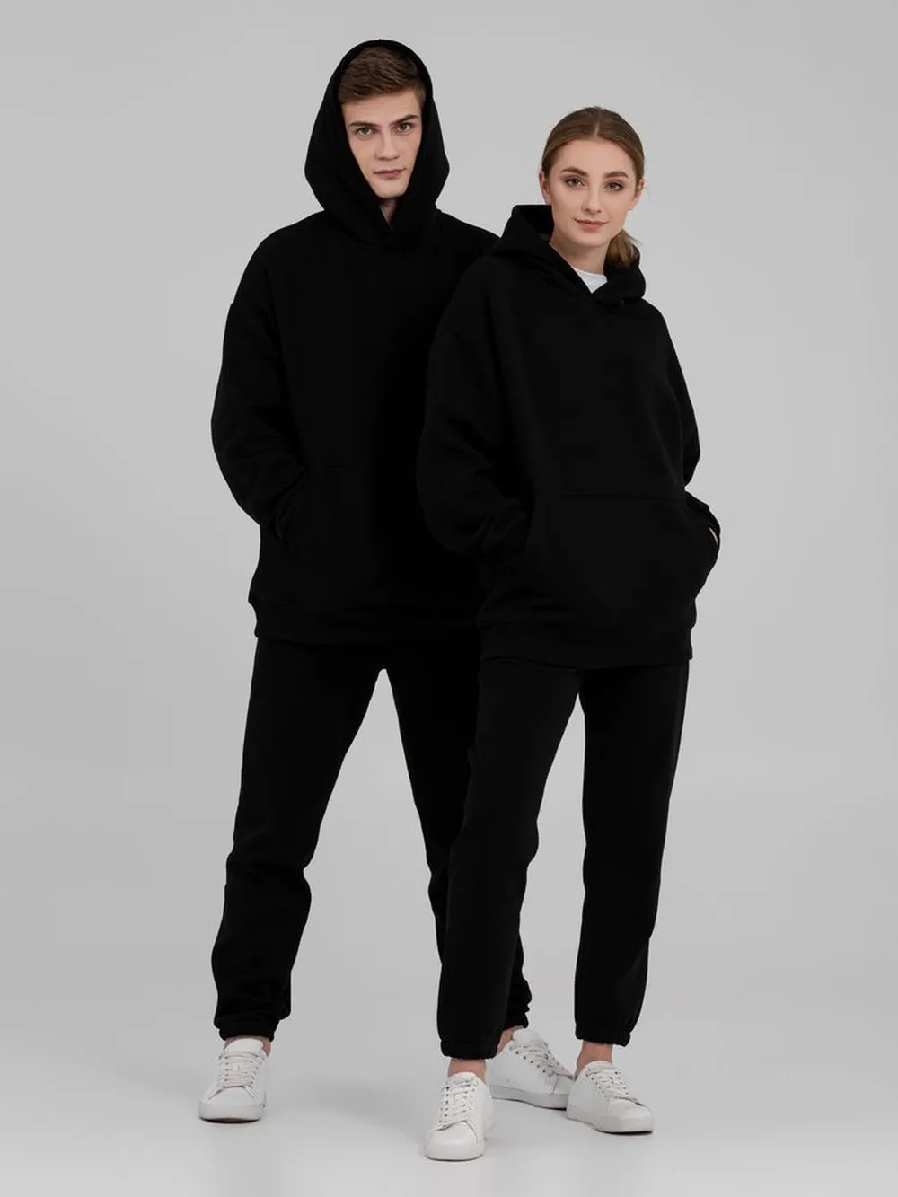 Худи Kulonga Oversize, черное, размер ХS/S заказать онлайн с вашим дизайном на заказ в Москве и области