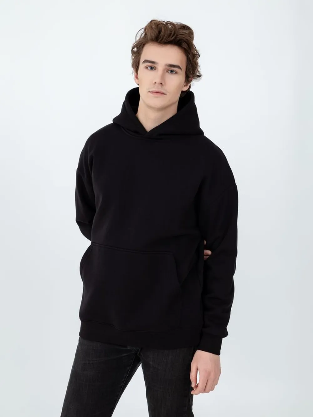 Худи Kulonga Oversize, черное, размер ХS/S заказать онлайн с вашим дизайном на заказ в Москве и области